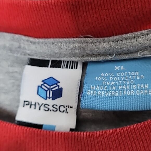 Phys Sci Vintage Y2K Ringer T Shirt Size XL - Picture 2 of 4